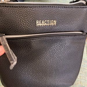Black pebbled Reaction cross body bag